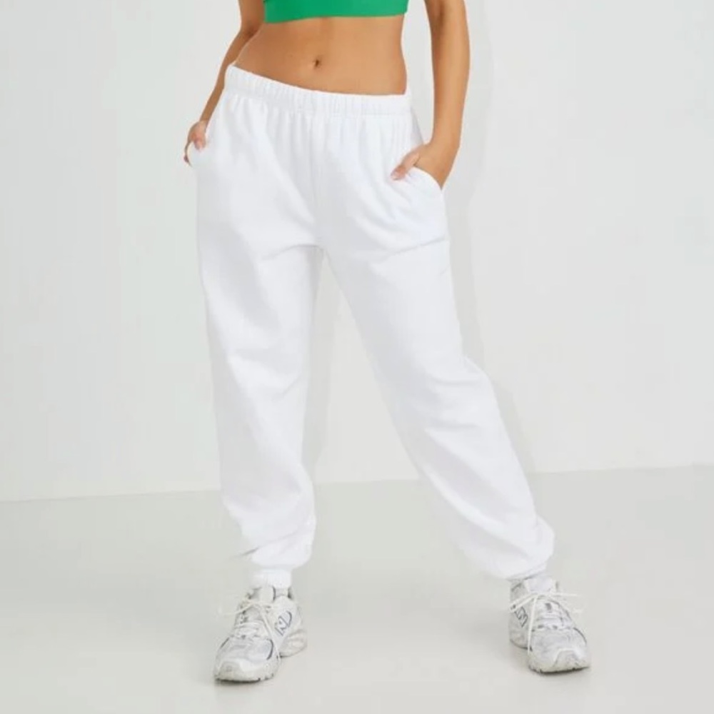 white joggers